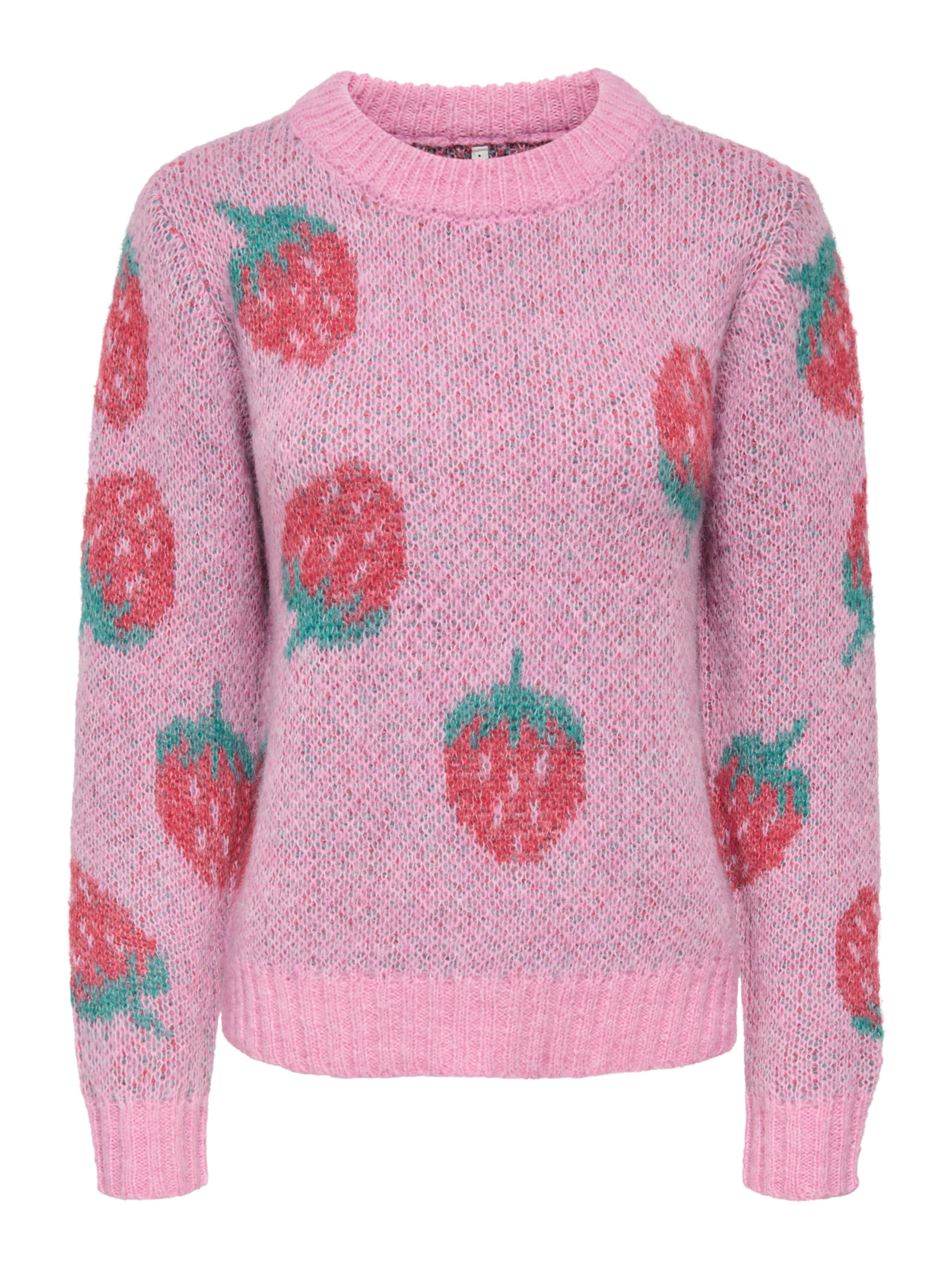 ONLY Trui 'ONLEVA' in Roze: voorkant