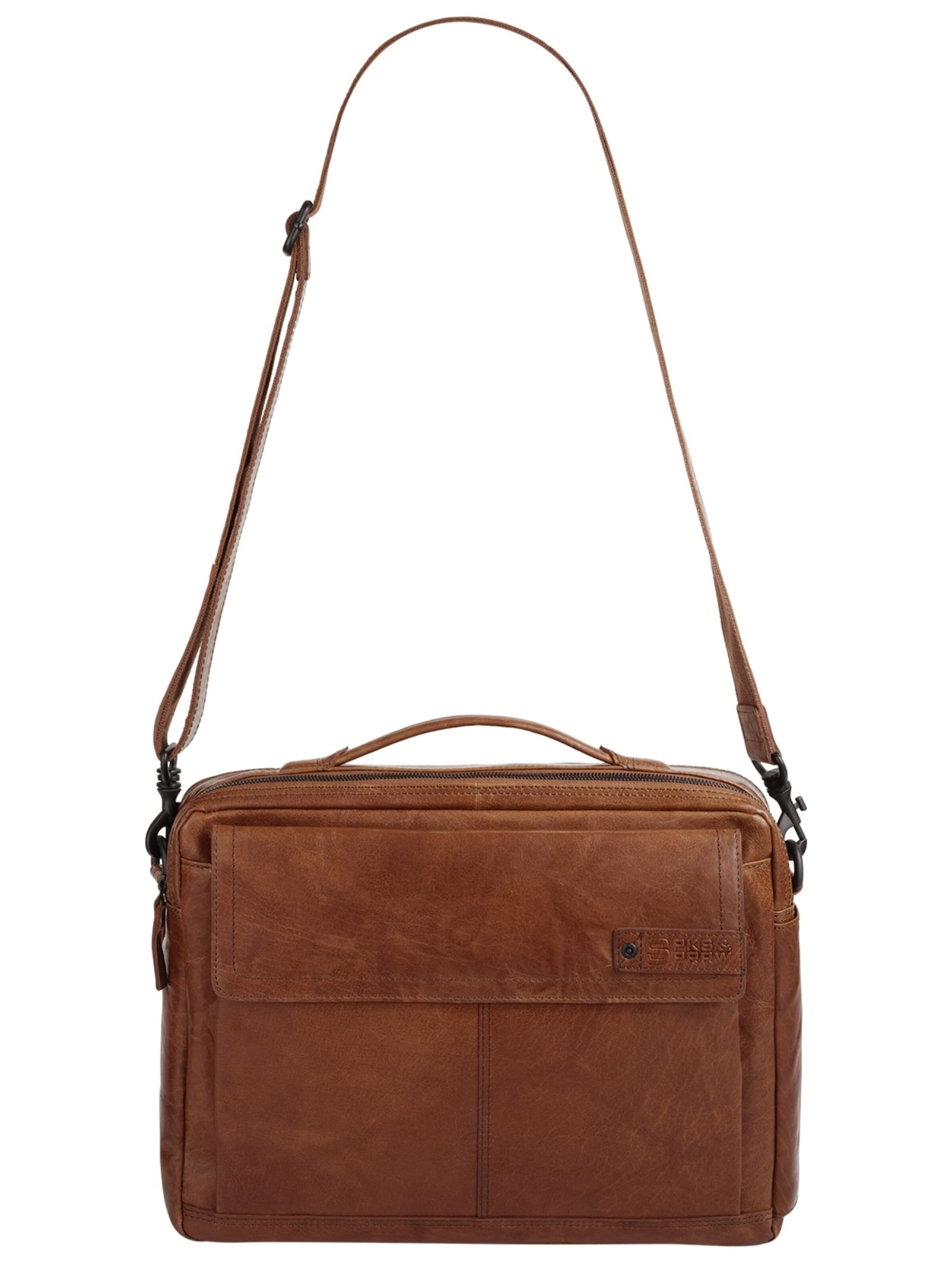 Sac d’ordinateur portable Spikes & Sparrow en marron