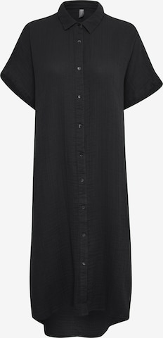 Robe-chemise CULTURE en noir : devant