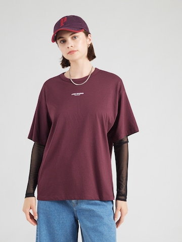 JJXX Oversized Shirt 'JXSTUDIO VESTERBRO' in Red: front