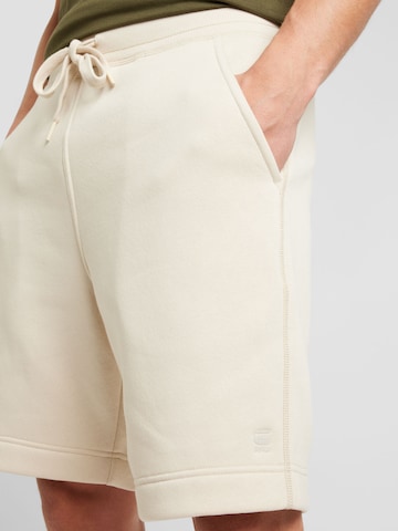 Loosefit Pantalon 'Premium core' G-Star RAW en beige
