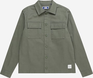 Jack & Jones Junior Button Up Shirt 'EON' in Green: front