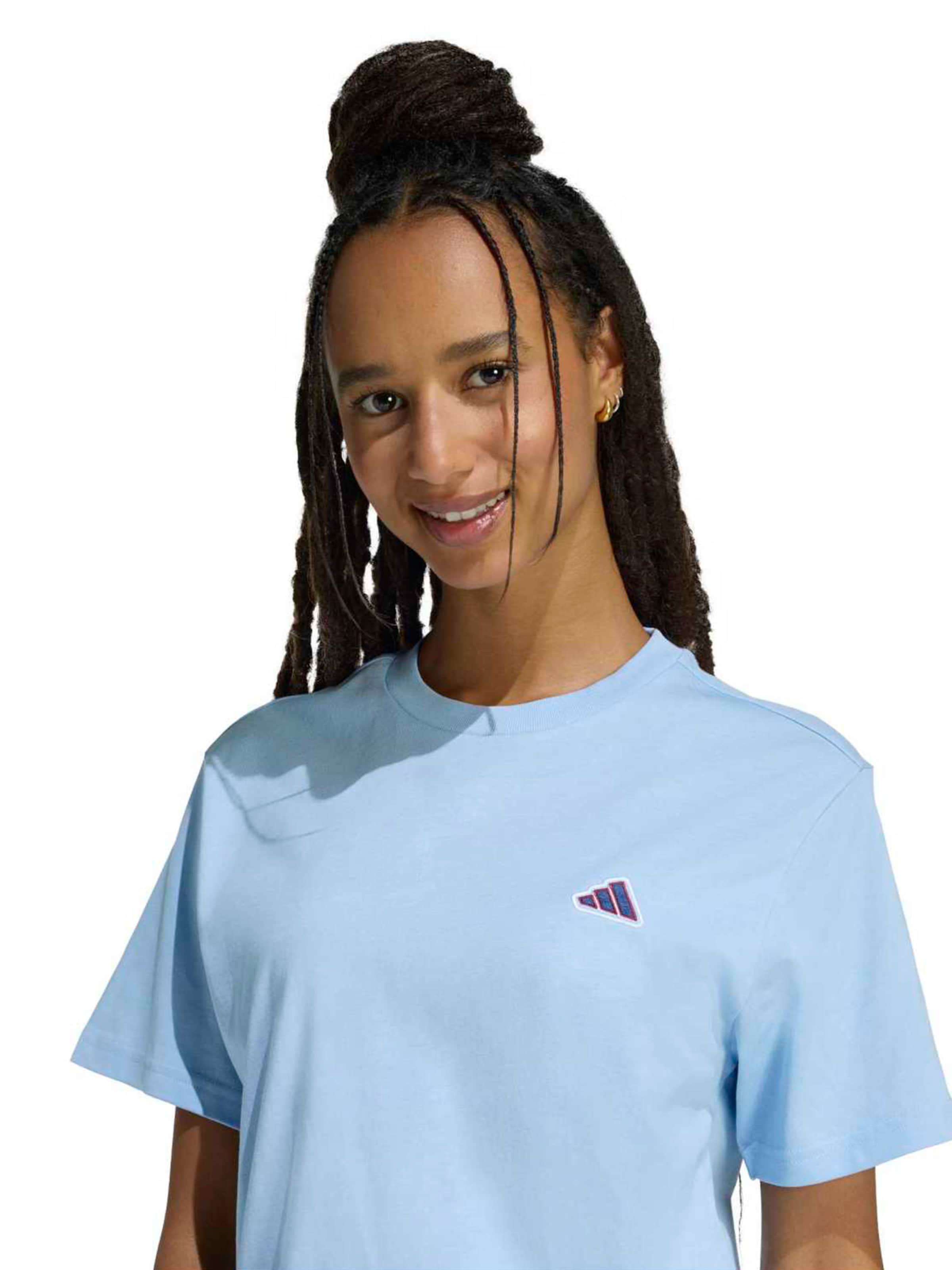 ADIDAS SPORTSWEAR Λειτουργικό μπλουζάκι σε μπλε