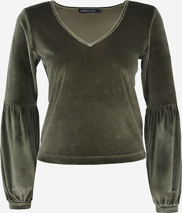 FRESHLIONS Shirt 'Viveka' in Groen: voorkant