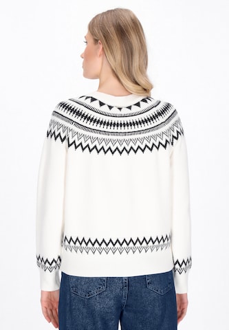 DreiMaster Maritim Gebreid vest in Wit
