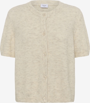 SAINT TROPEZ Strickjacke 'Zanett' in Beige: Vorderseite