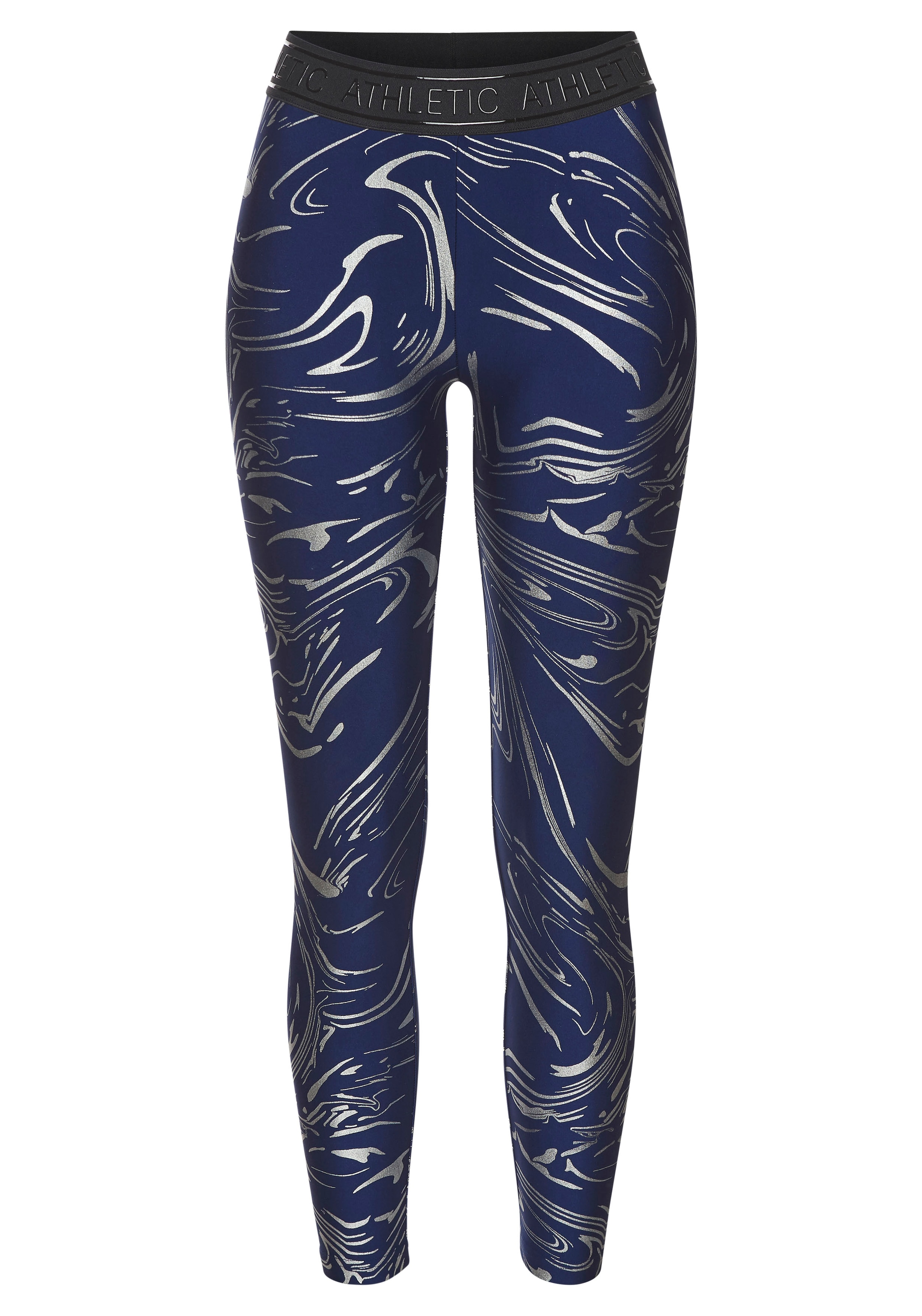 LASCANA ACTIVE Skinny Sporthose in Blau: Vorderseite