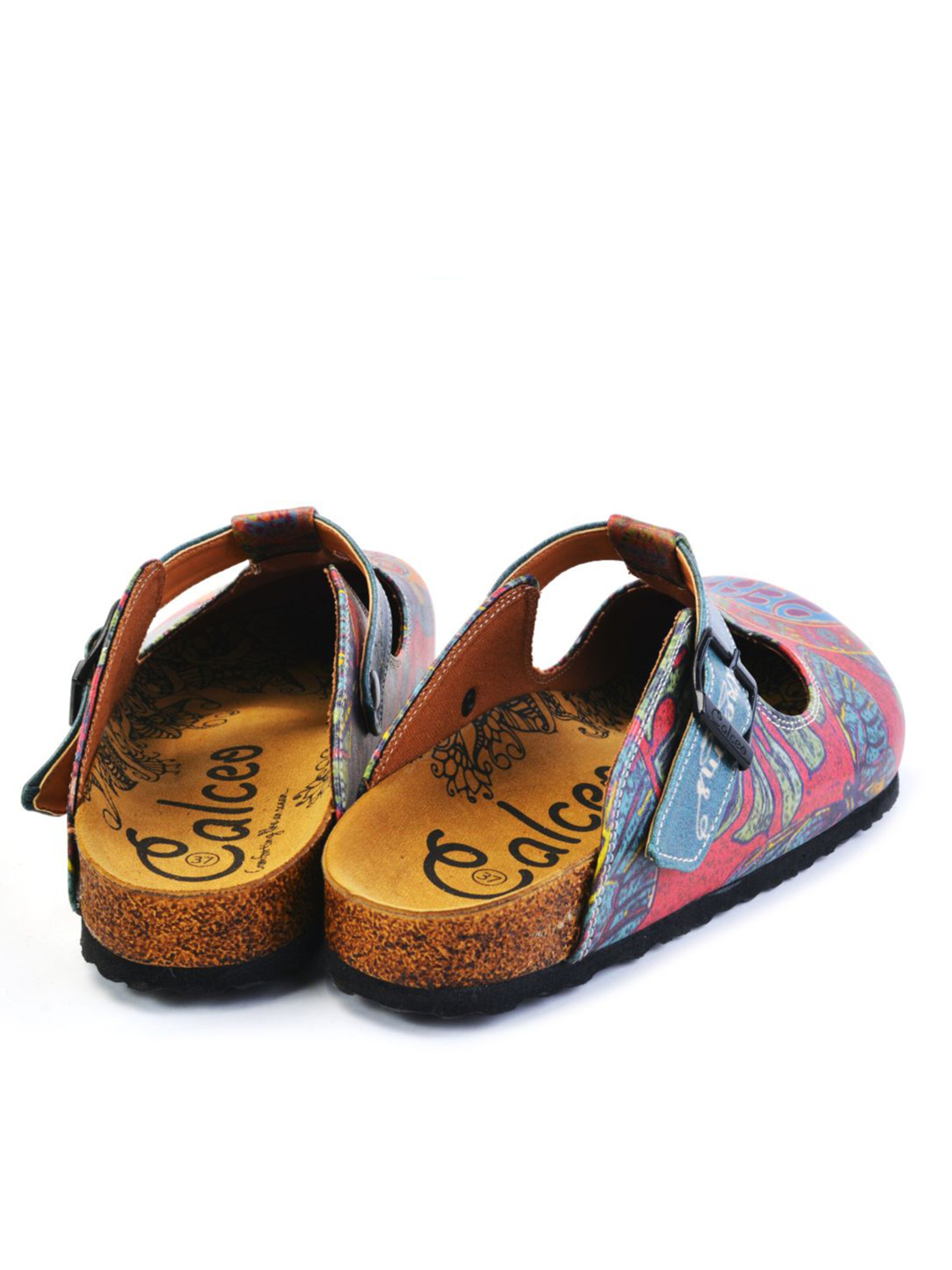 Clogs 'Women shoes Goby-Calceo mules CAL1505 Peace and Love' di Goby in colori misti