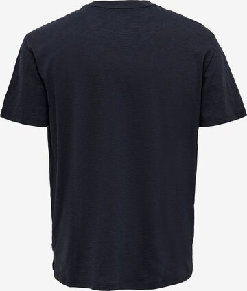 T-Shirt 'Perry' Only & Sons en bleu