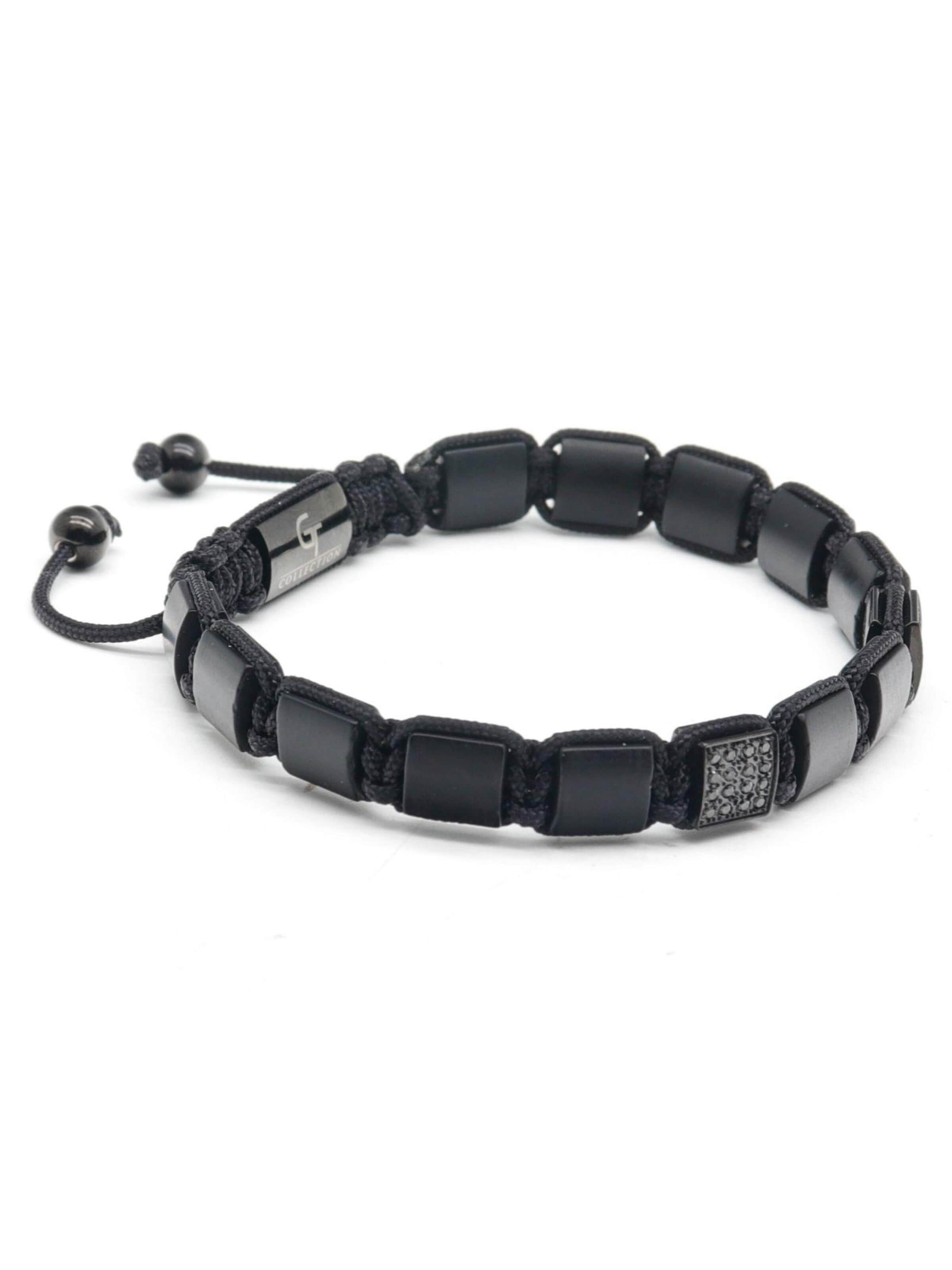 GT Collection Zapestnica 'Flat-Bead' | črna barva