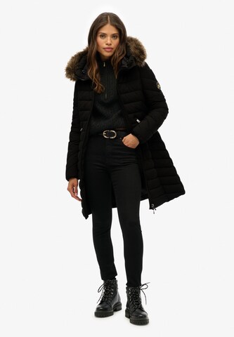 Superdry Tussenmantel 'Fuji' in Zwart