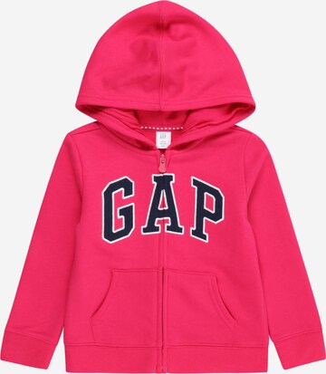 GAP Кофта на молнии в Ярко-розовый: спереди