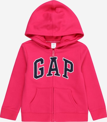 GAP - Sudadera con cremallera en rosa: frente