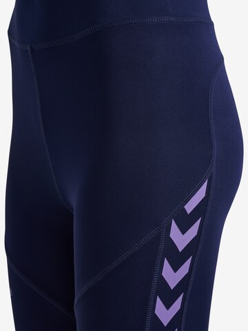 Hummel Skinny Sportbroek 'Staltic' in Blauw