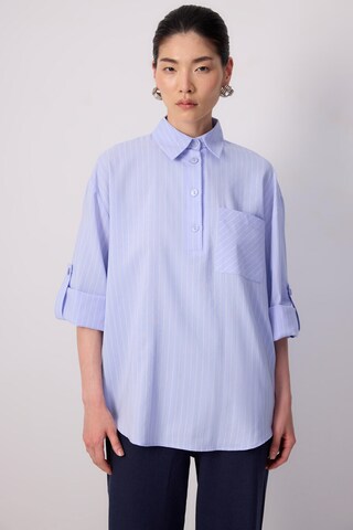 Touche Prive Tuniek in Blauw: voorkant