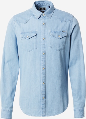 mėlyna Superdry Standartinis modelis Marškiniai: priekis