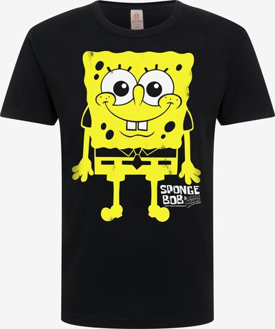LOGOSHIRT T-Shirt 'Spongebob Schwammkopf - I'm Ready' in gelb / schwarz, Produktansicht