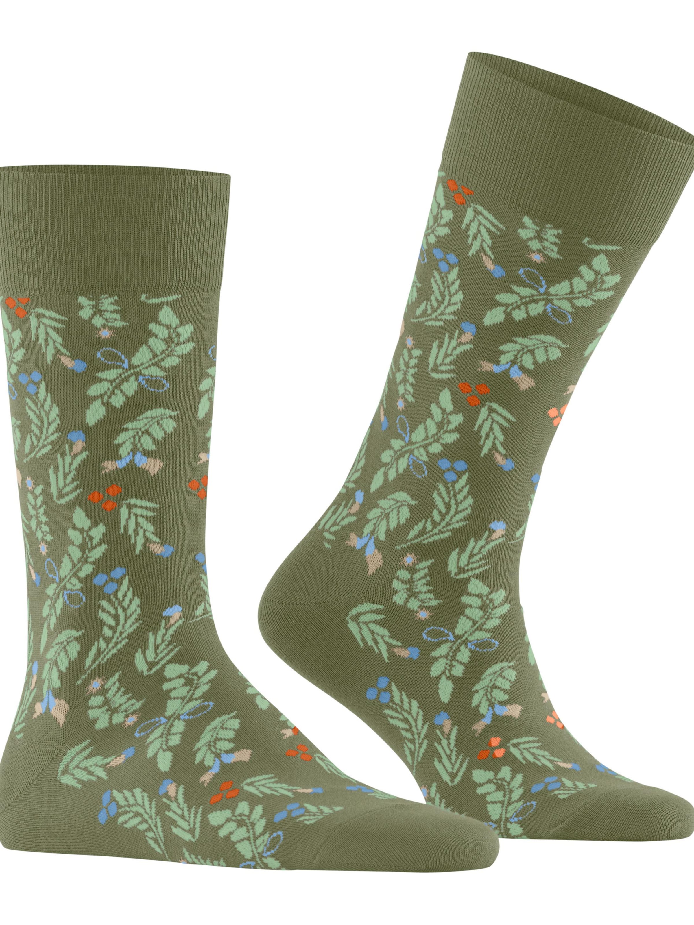 BURLINGTON Socks 'Bloomingday' in Green