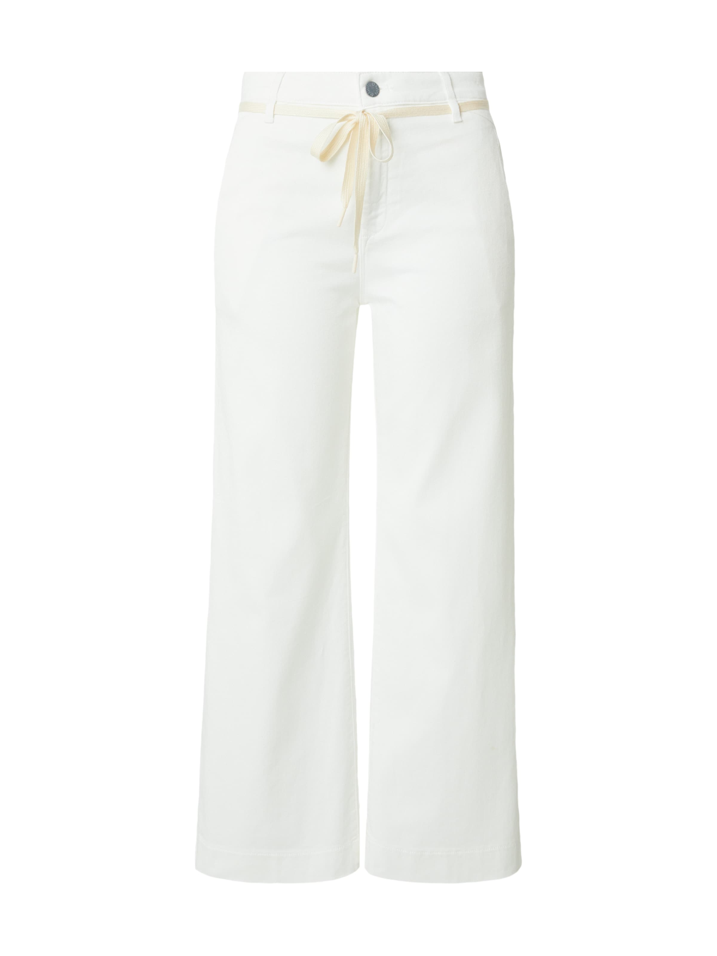 Flared Jeans 'DEW' di Dawn in bianco: frontale