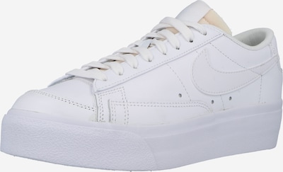 Nike Sportswear Baskets basses 'BLAZER LOW PLATFORM' en blanc, Vue avec produit