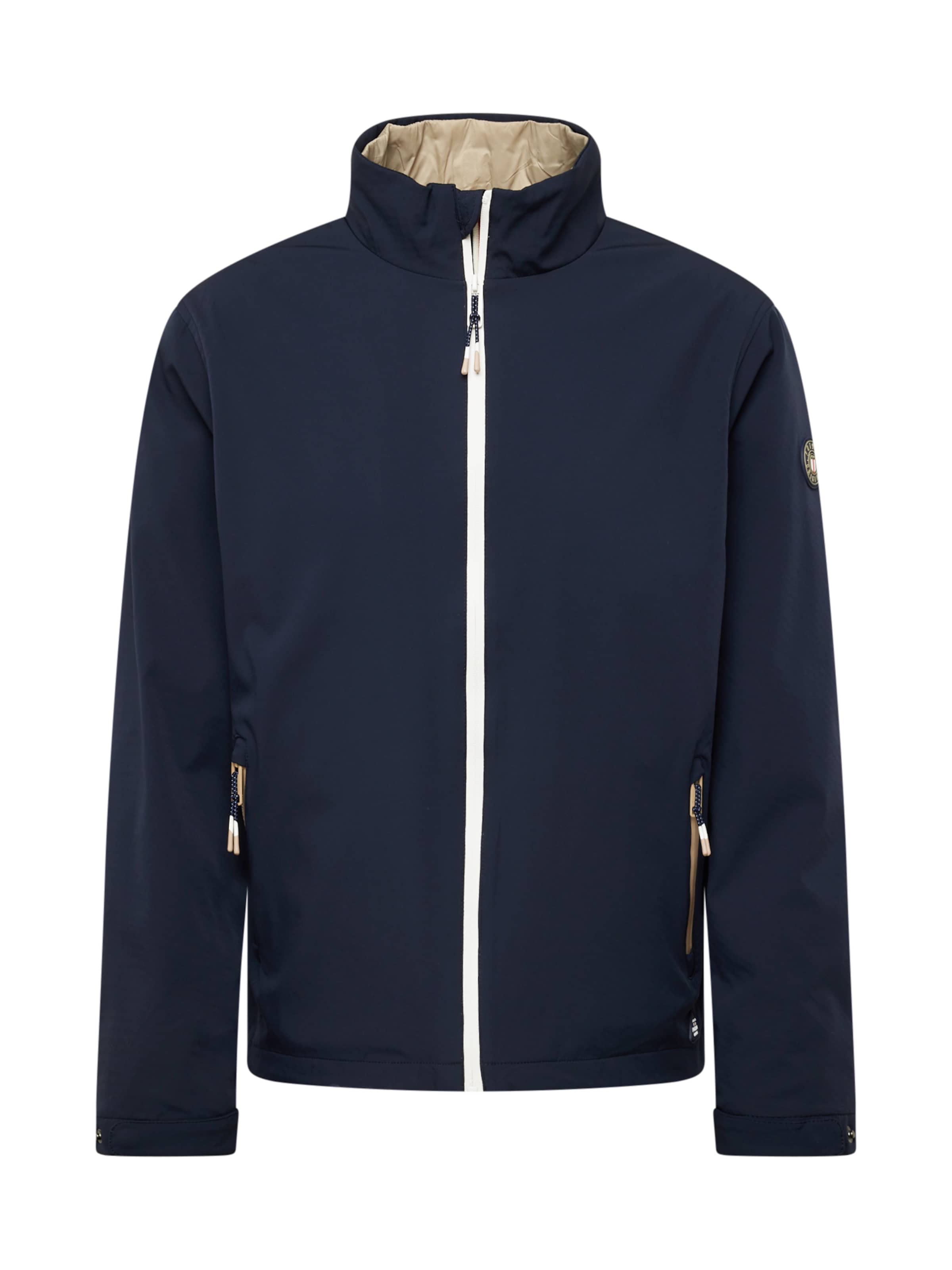 FQ1924 Tussenjas 'Jacob' in Blauw: voorkant