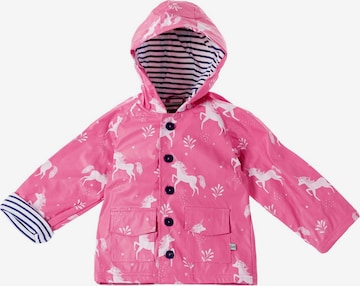 Lilly and Sid Regenjacke 'Einhorn' in Pink: Vorderseite