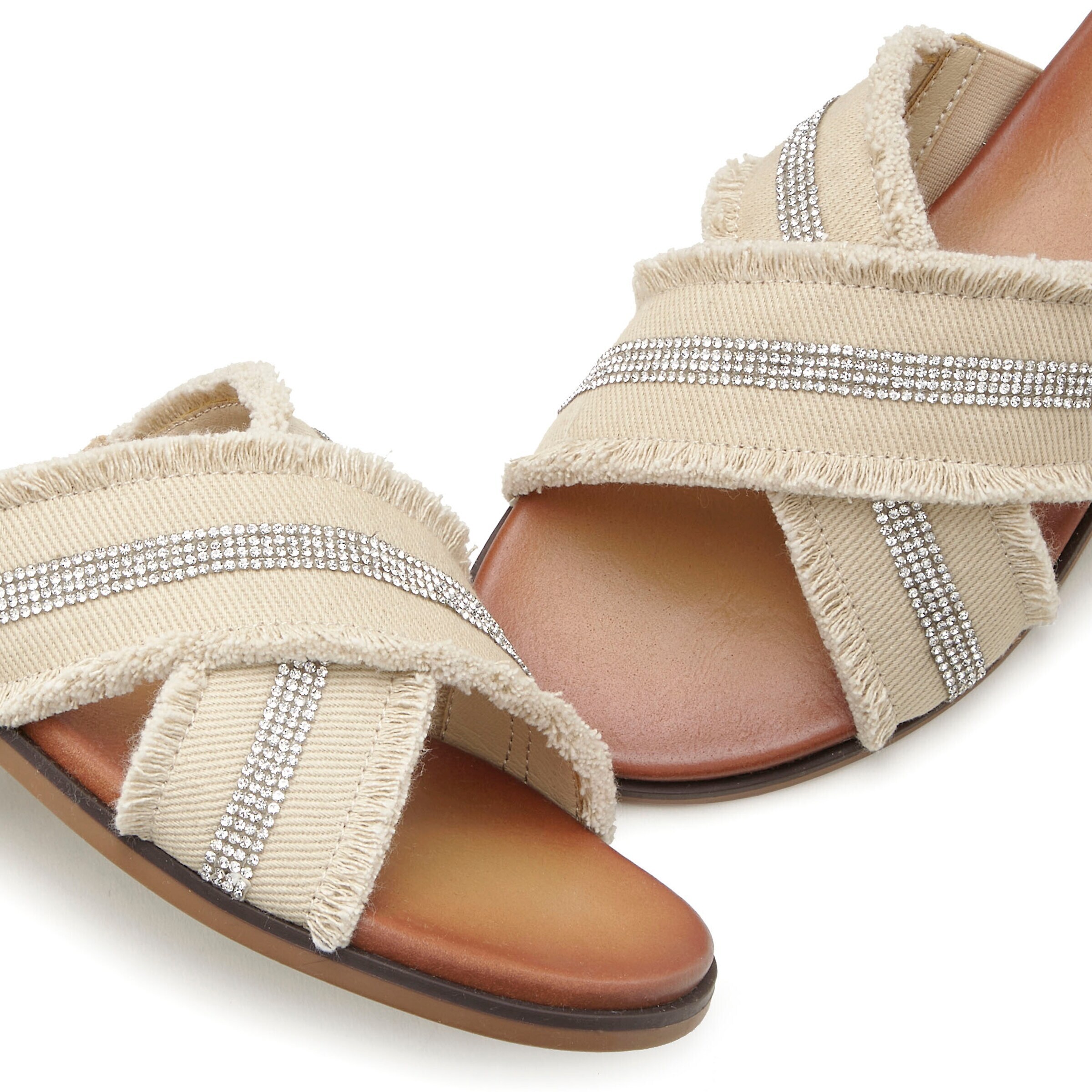 VIVANCE Mules in Beige