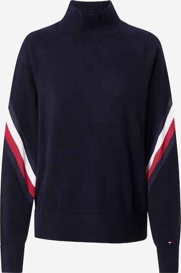 TOMMY HILFIGER Džemperis 'GLOBAL', krāsa - tumši zils / sarkans / balts, Preces skats