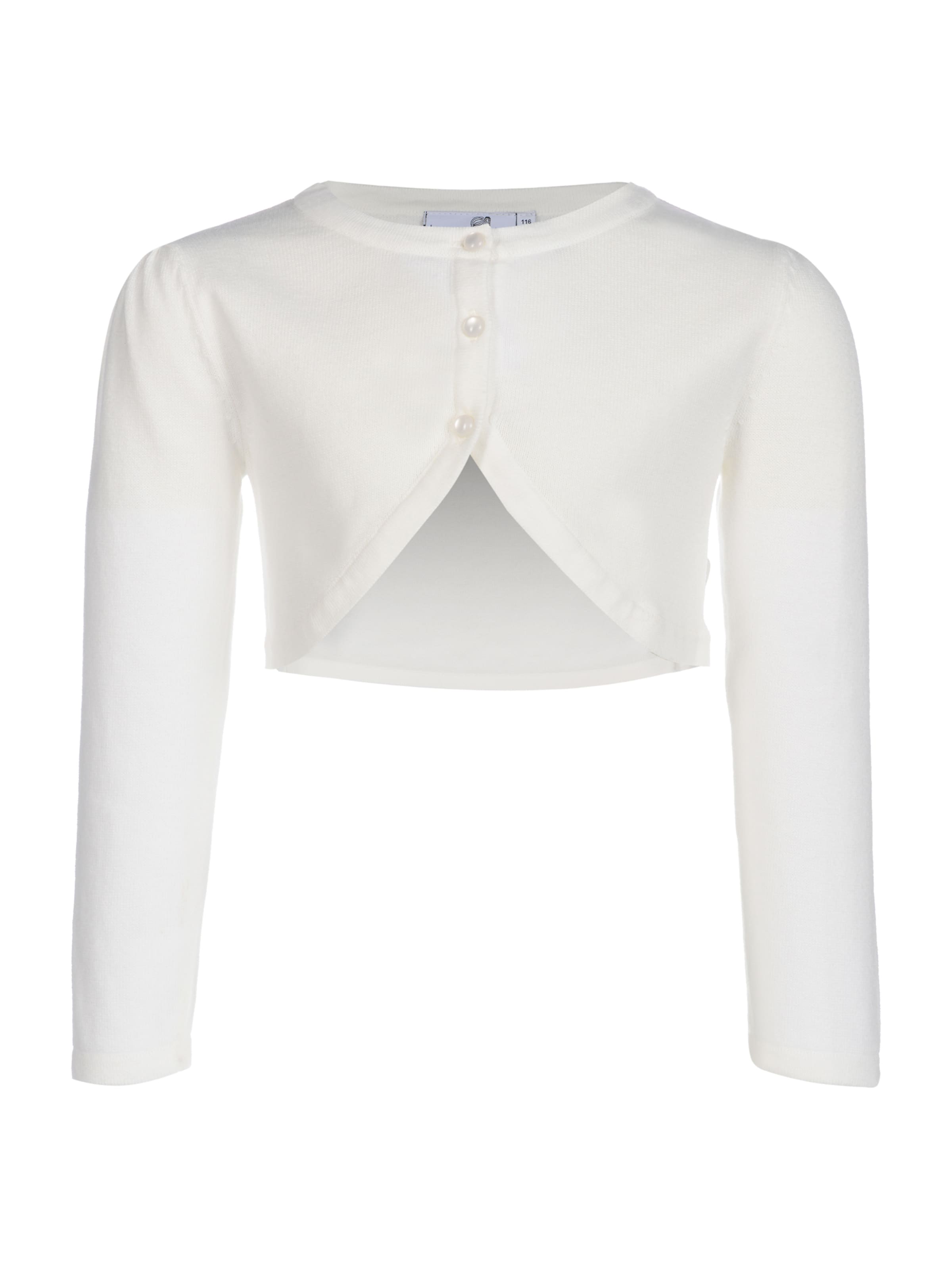 happy girls Kardigan – bílá: přední strana