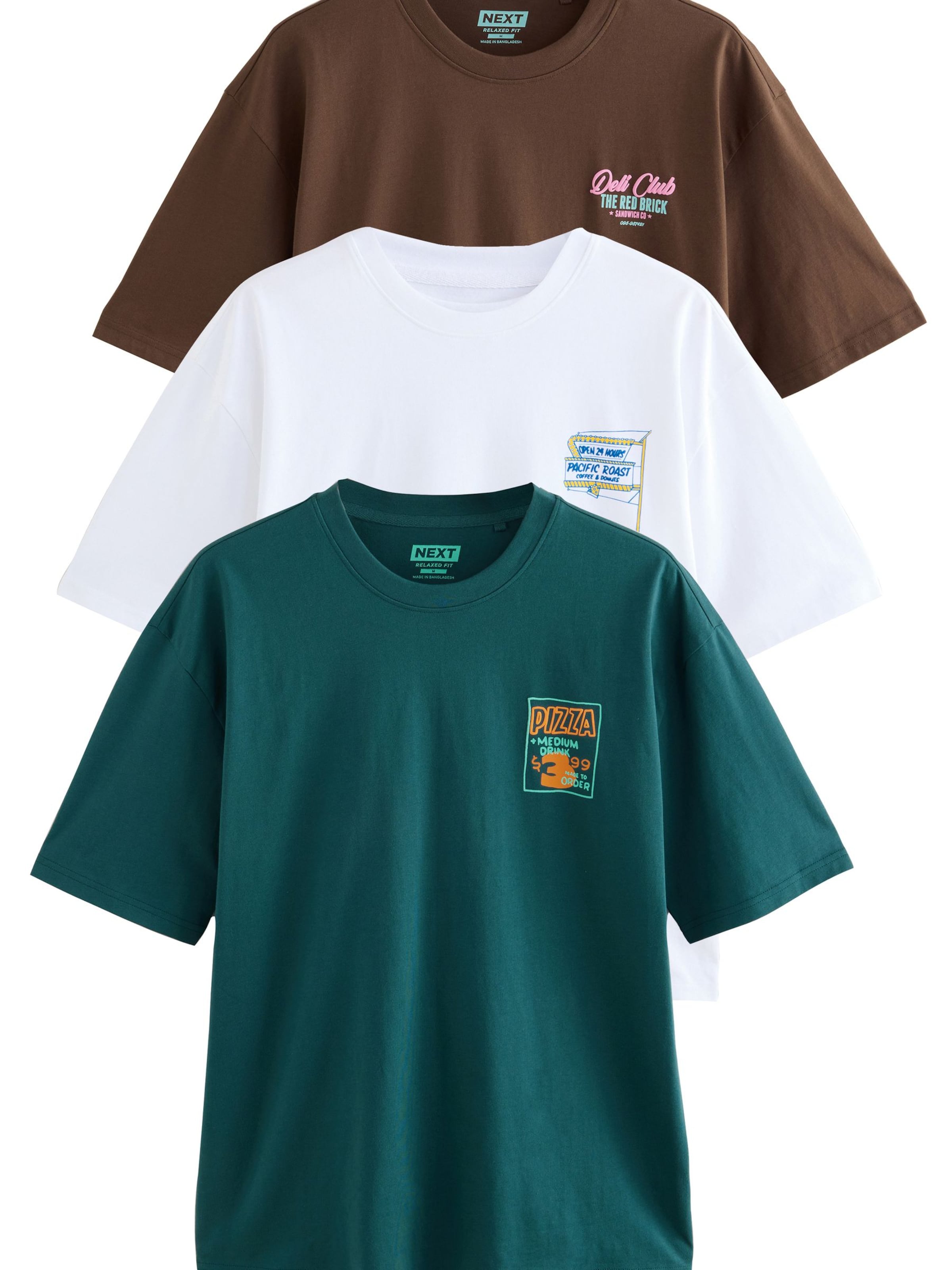 Next Μπλουζάκι σε καφέ: μπροστά