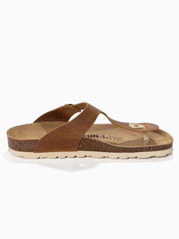 Tongs 'MERCURE' Bayton en marron