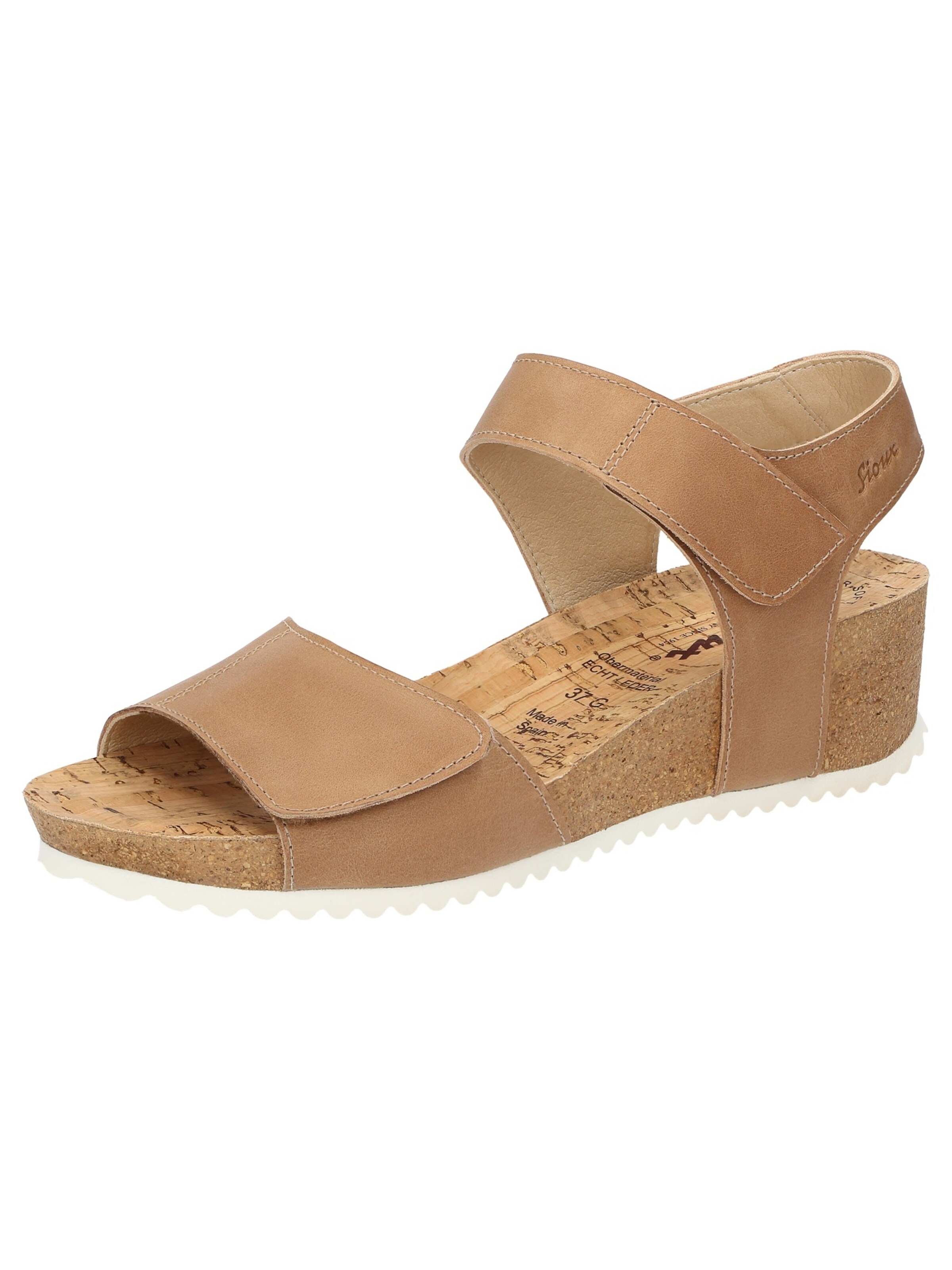 SIOUX Sandaal in Beige: voorkant