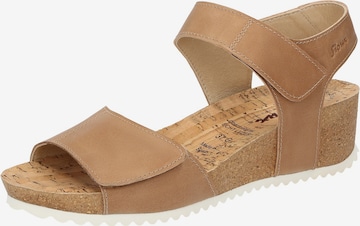 SIOUX Sandals in Beige: front