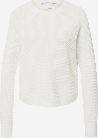 Pull-over QS en blanc : devant