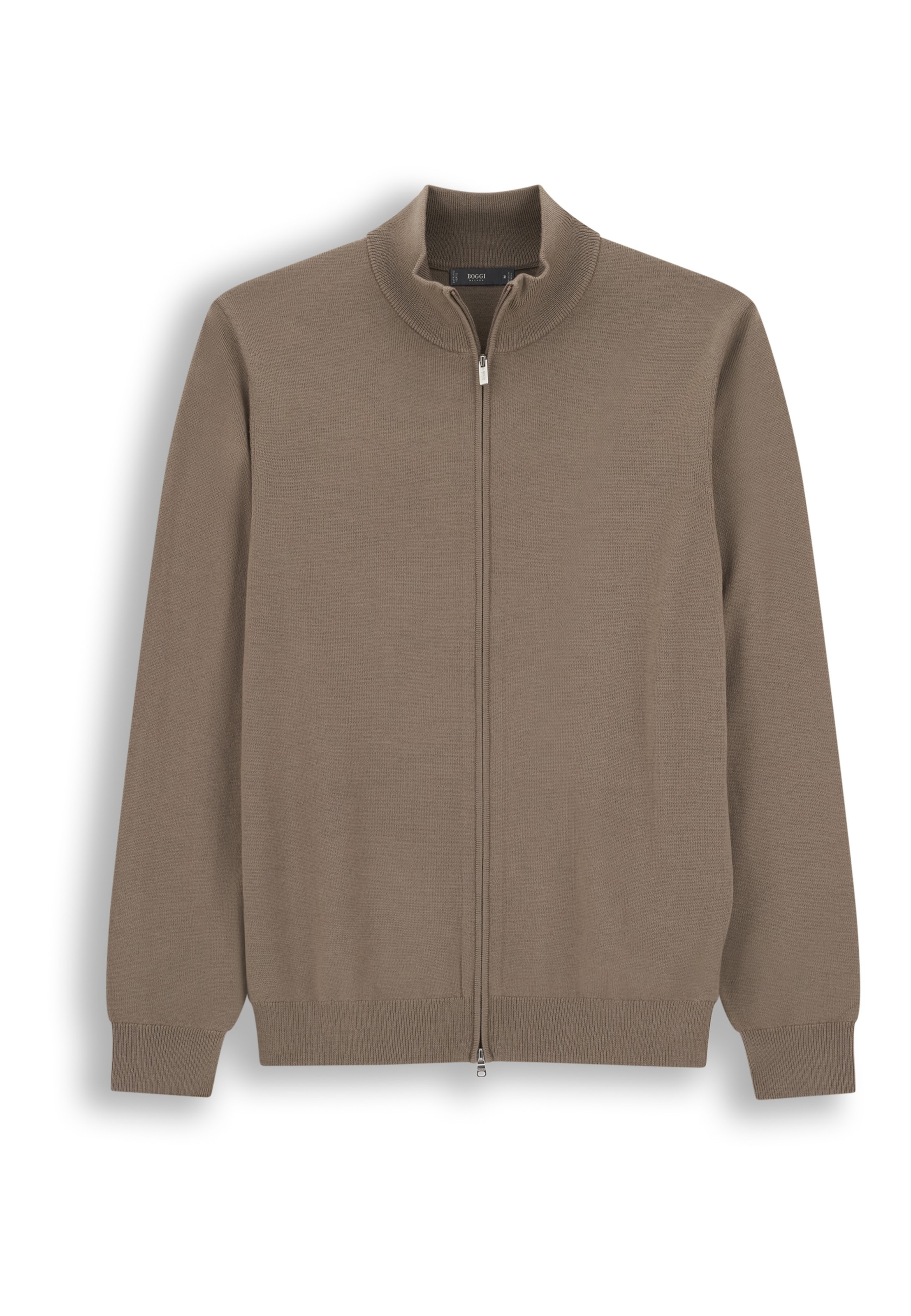 Boggi Milano Gebreid vest in Beige: voorkant