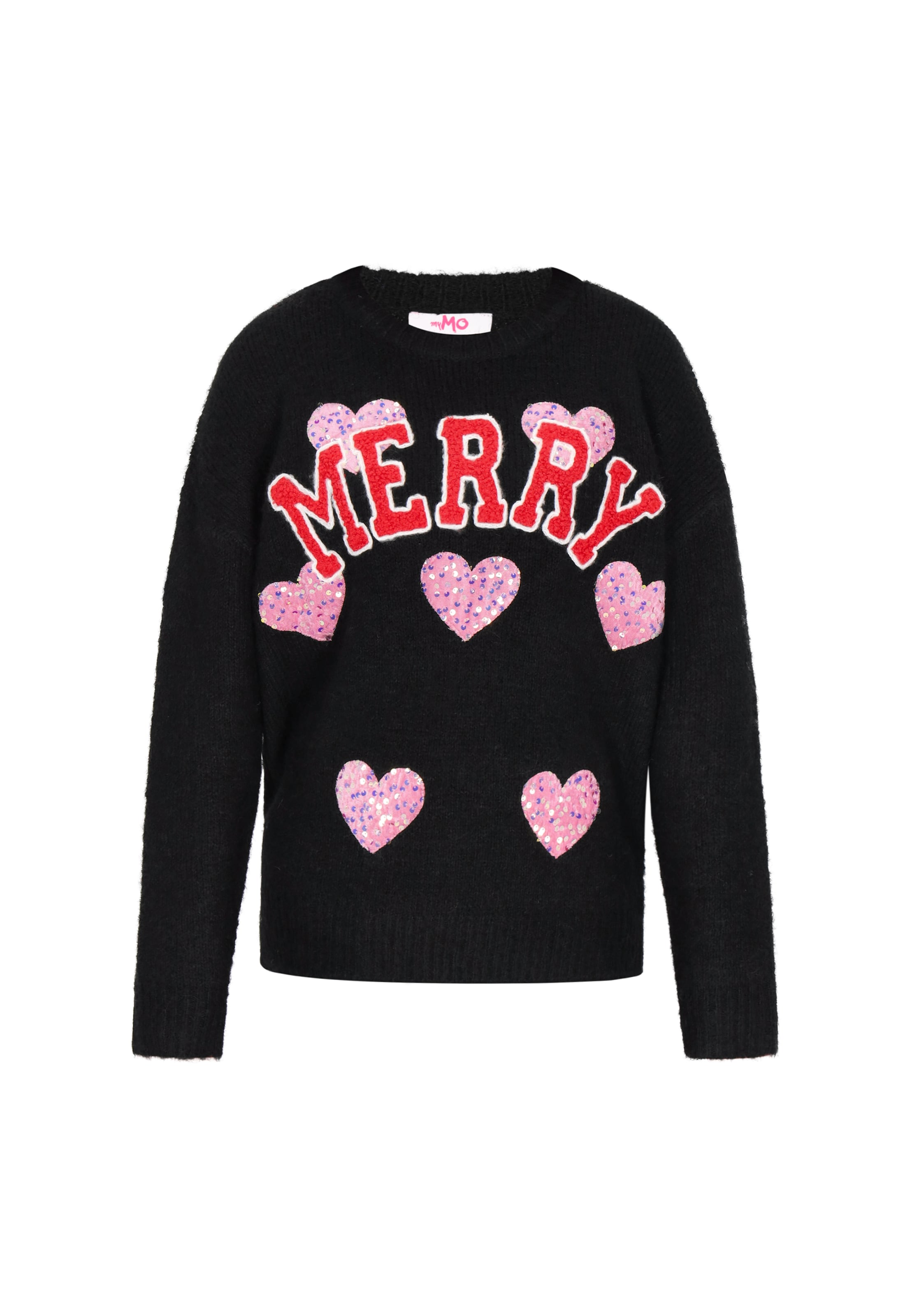 MYMO Trui in de kleur Pink / Rood / Zwart, Productweergave