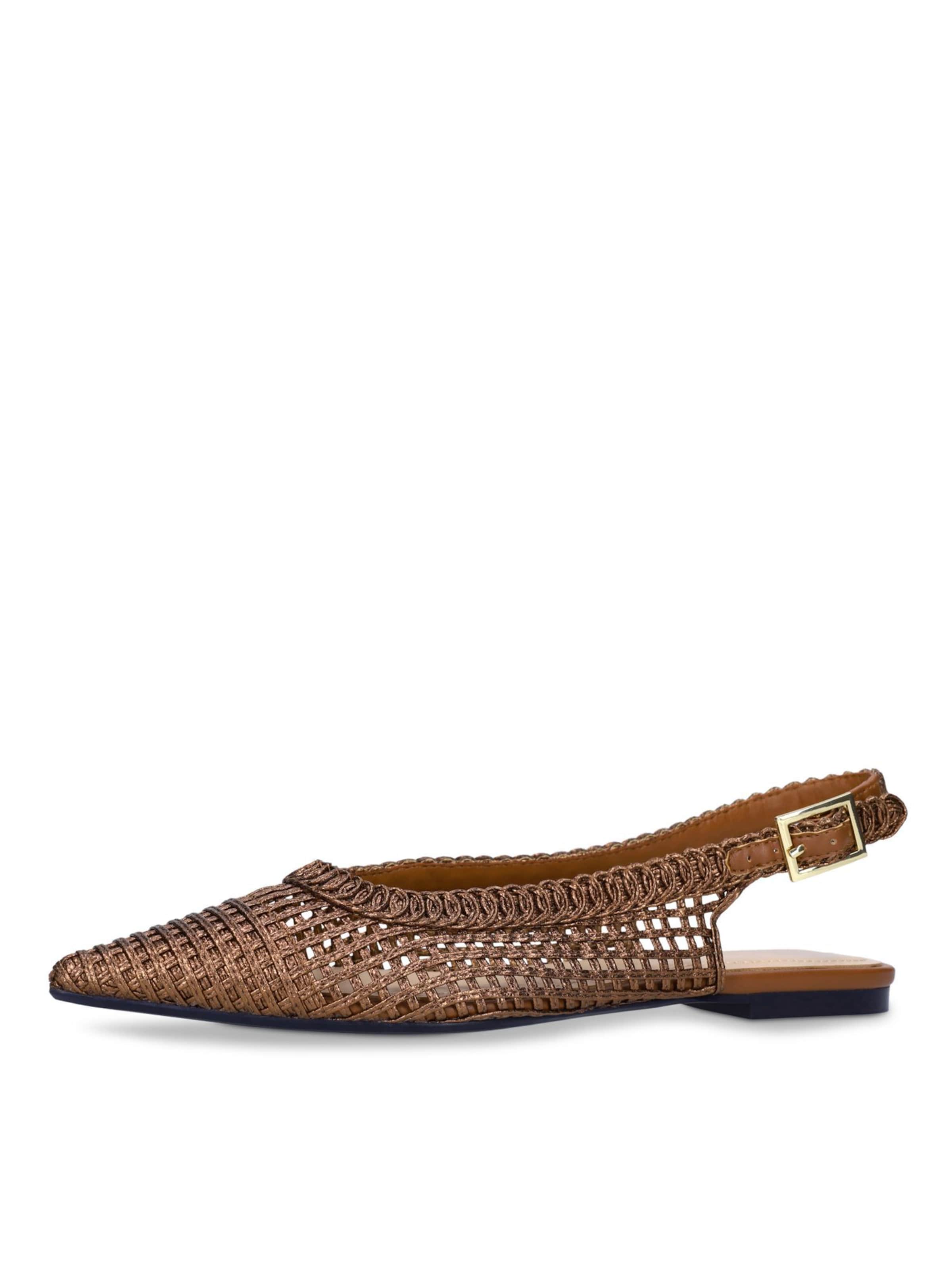 Escarpins à bride arrière MANFIELD en marron : devant