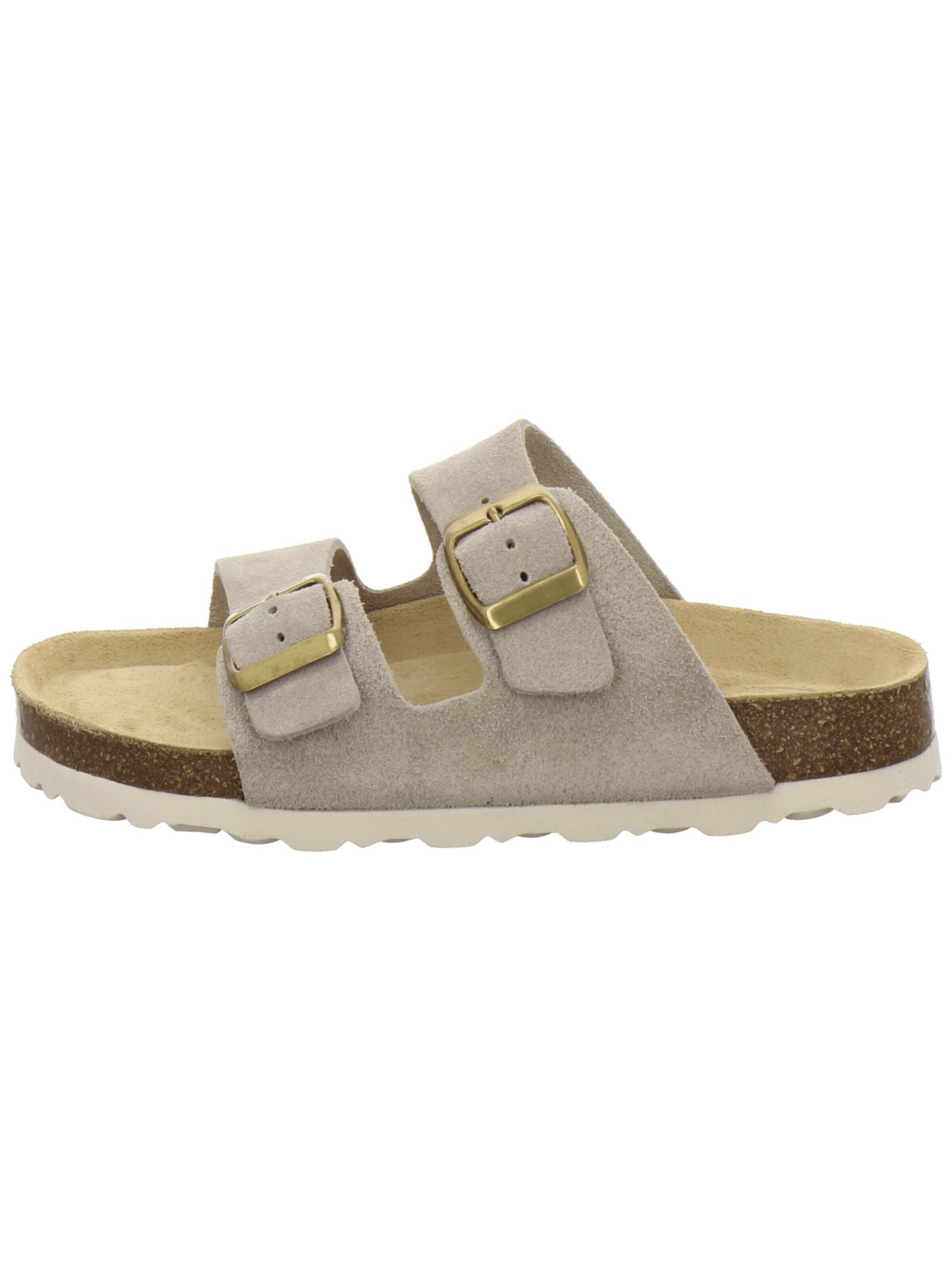 Sandales 'Mädchen Pantoletten Zweischnaller quarz' AFS-Schuhe en beige