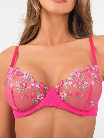 Carré Chic Balconette Wäsche-Sets in Pink