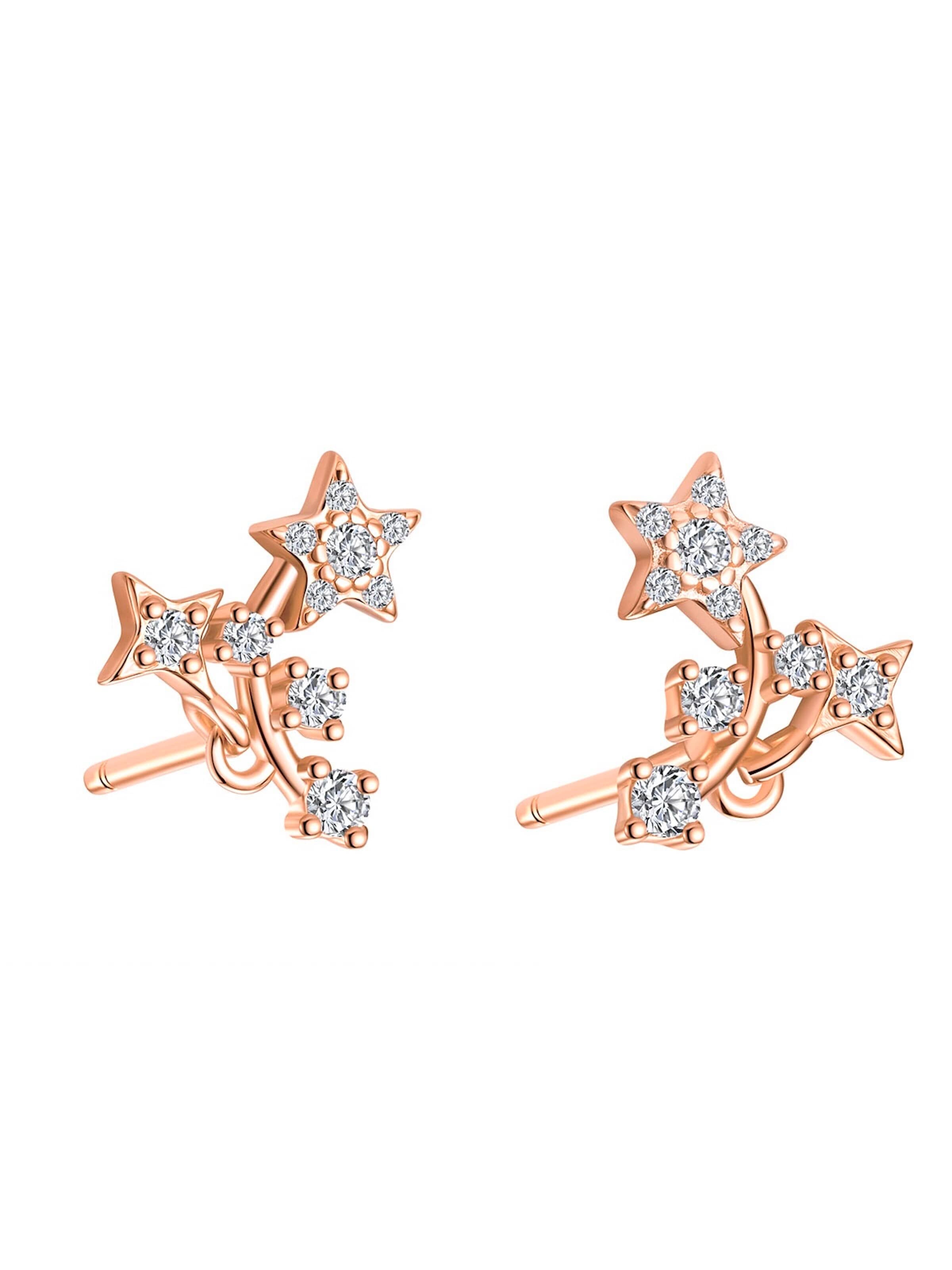 Hey Happiness - Pendientes 'Falling Star' en oro