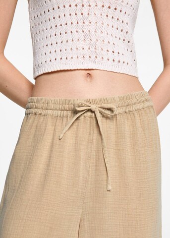 MANGO TEEN Wide Leg Hose 'easy' in Beige