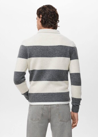 MANGO MAN Sweater 'Lotusr' in Grey