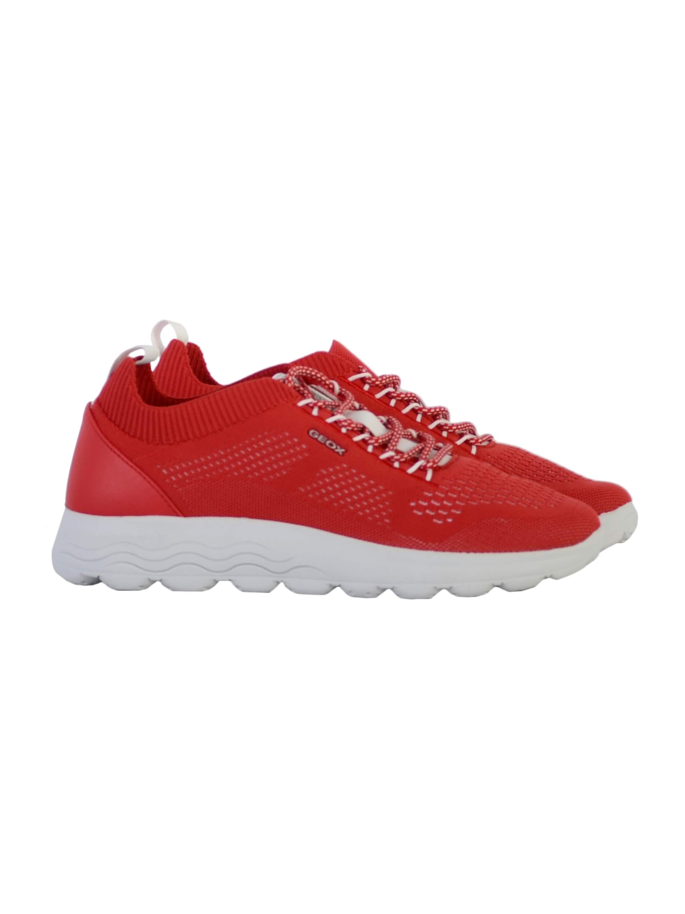 GEOX - Calzado deportivo con cordones en rojo