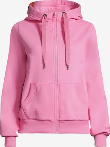 salzhaut Sweatjacke 'Sööte' in Pink: Vorderseite