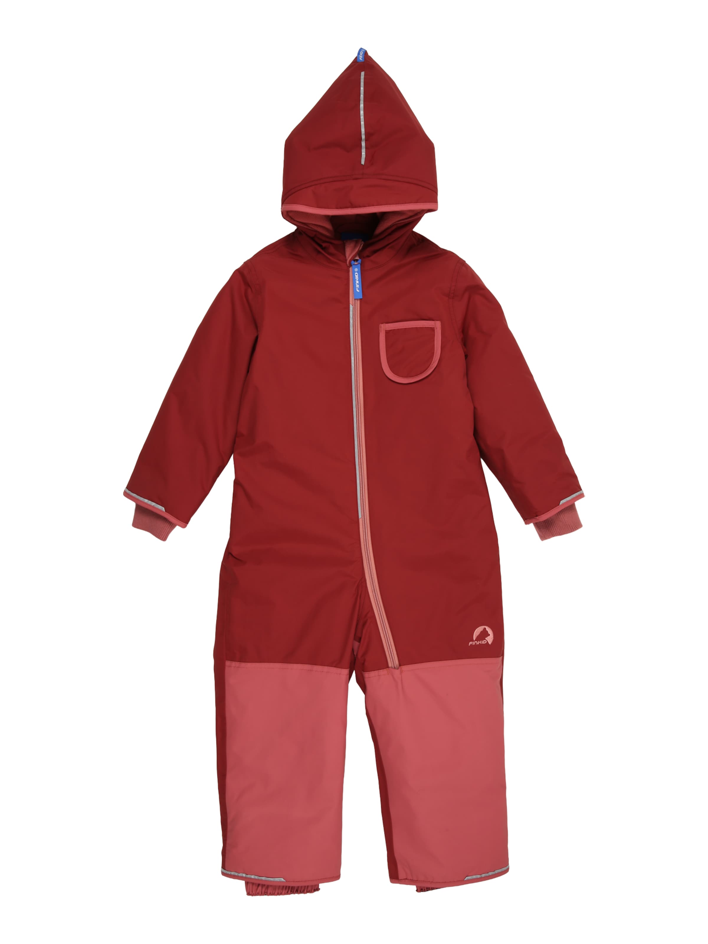 FINKID Λειτουργικό κουστούμι 'PIKKU' σε κόκκινο: μπροστά