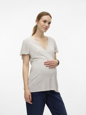 T-shirt 'MLAlison' MAMALICIOUS en blanc : devant