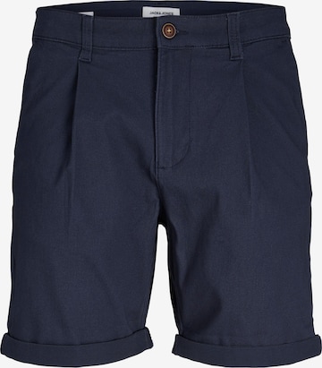 JACK & JONES - Regular Calças com pregas 'RICO DAVE' em azul: frente