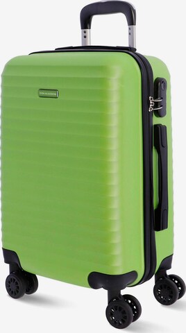 Don Algodon - Carrito 'DON ALGODON - Maletas de Viaje Cabina - Maleta 55x40x20 - Maletas de Viaje - Maleta de Cabina Resistente Ryannair - Trolley Equipaje para Avion con 4 Ruedas de 360º y candado' en verde: frente