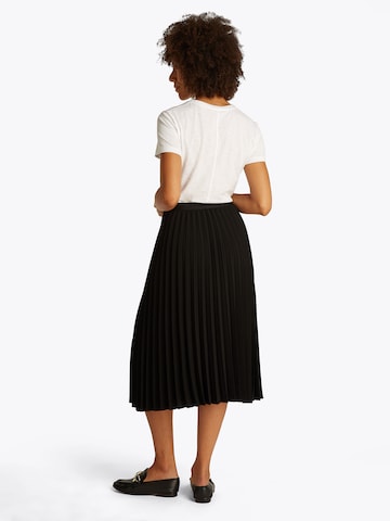 TOMMY HILFIGER Nederdel 'FLUID PLEATED PULL ON MIDI SKIRT' i sort