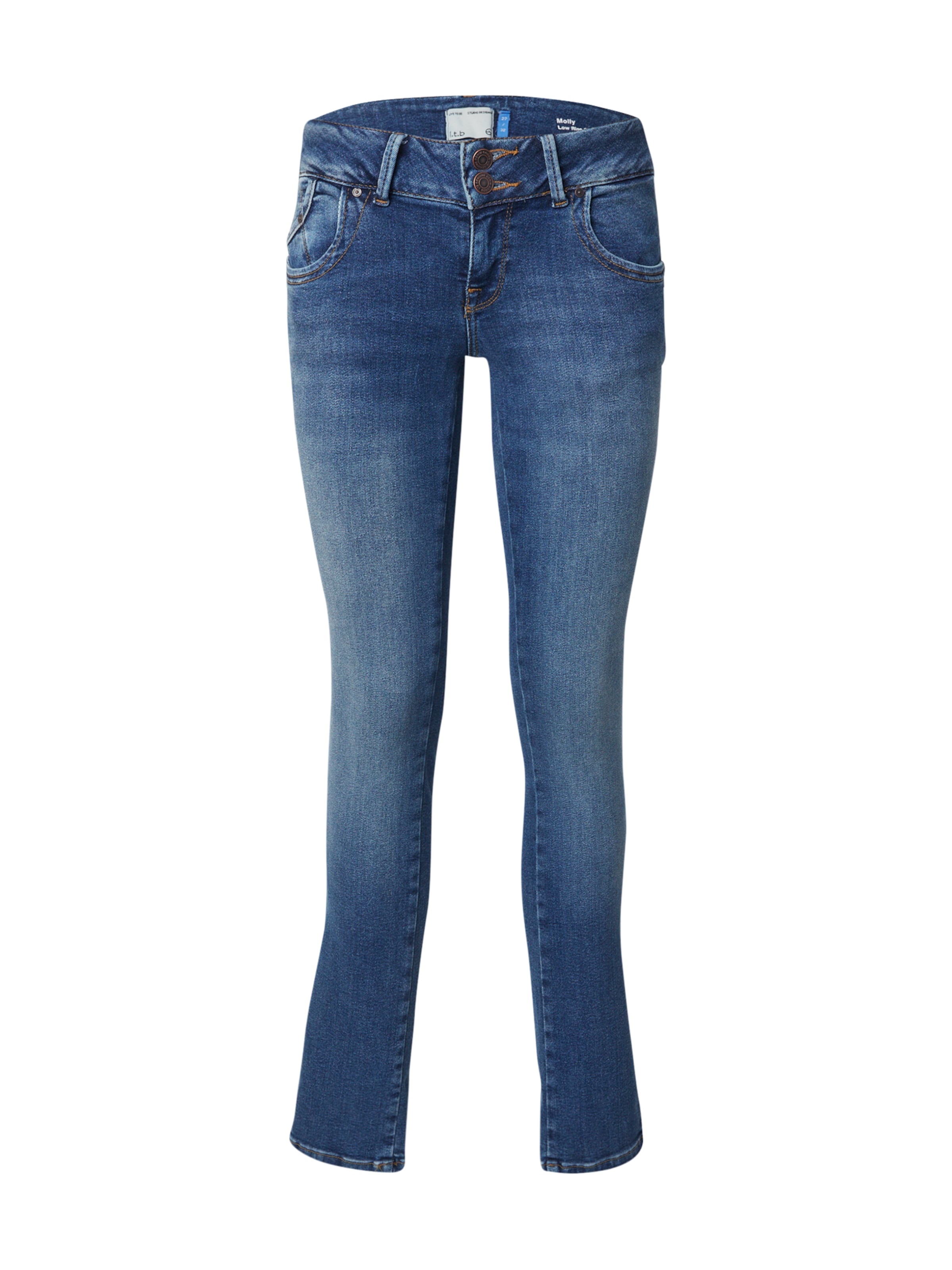 LTB Skinny Džínsy 'Molly' - Modrá: predná strana